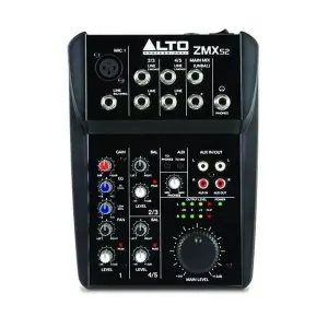 ميكسر Alto ZMX-52 صغير الحجم – 5 قنوات للصوت الحي أو الاستوديو