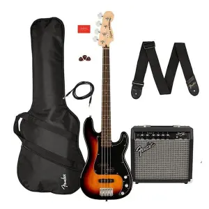 فيندر 0371982632 Squier Affinity أصدار Precision Bass جيتار PJ مجموعة- Brown Sunburst فيندر جيتار باص