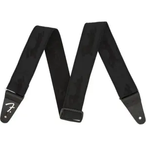 Fender 0990642076 Weighless™ Guitar Strap with Running Logo – Soft, Lightweight & Comfortable Performance Strap