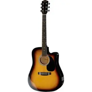 Fender Squier SA-105CE Sunburst Dreadnought Semi Acoustic Guitar