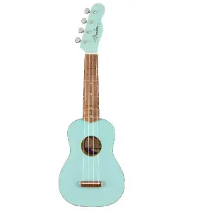  Fender Venice Soprano Ukulele  صغير وأنيق – نغمة كلاسيكية وعزف سلس
