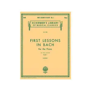 Hal Leonard First Lessons in Bach – Book 1Schirmer Library of Classics Volume 1436 - Education Book for Piano