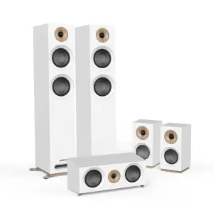 Jamo S 807 HCS 5.0 Home Theater Speaker System – White, Dolby Atmos Ready