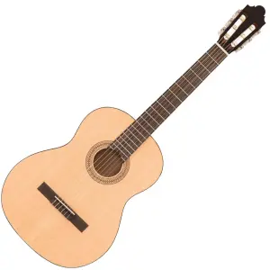 JHS Santos Martinez SM44 Principante 4/4 Size Classic Guitar ~ Natural Open Pore