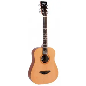 JHS Vintage VTG100N Baby Travel Guitar with Bag Natural