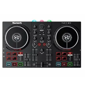 Numark Party Mix II DJ Controller with Built-In Light Show – وحدة تحكم DJ مدمجة مع إضاءة مدمجة ممتعة