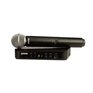 Shure BLX24UK/SM58 Wireless Handheld Microphone – Professional Vocal Mic System