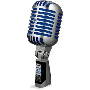 ميكروفون صوتي فاخر Shure Super 55 بتصميم كلاسيكي