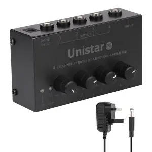 مضخم سماعات رأس ستيريو عالي الدقة بأربع قنوات من Unistar