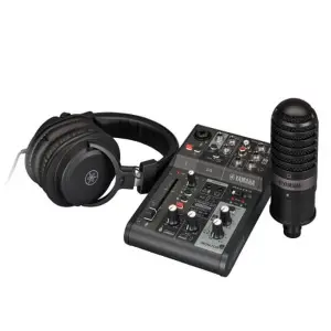 ياماها AG03 mkII LSPK حزمة البث المباشر – أسود
