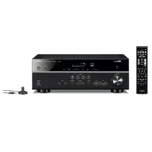 ريسيفر صوت وصورة Yamaha RX-V385 - تصميم أسود وأداء متميز