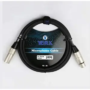 كابل Yorx MP-280 XLR إلى XLR - بطول 20 متر - لون أسود